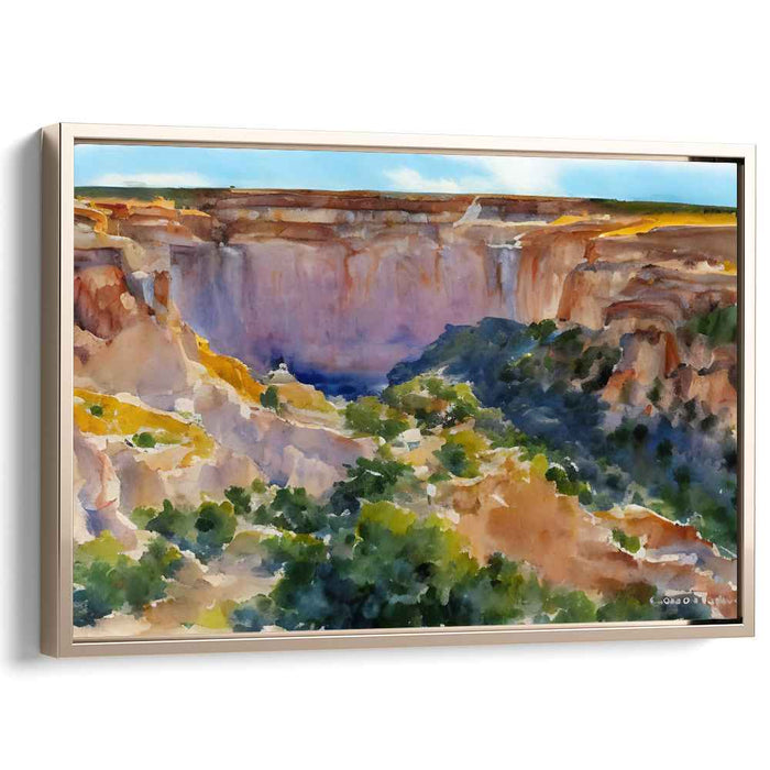 Canyon Canvas: Watercolor Landscape of Grand Canyons