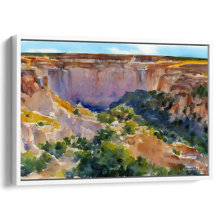 Canyon Canvas: Watercolor Landscape of Grand Canyons