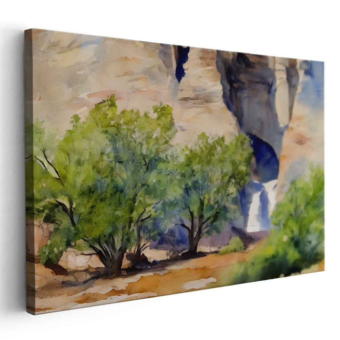 Aquarelle Impressions: Impressionist-Inspired Watercolor Landscape