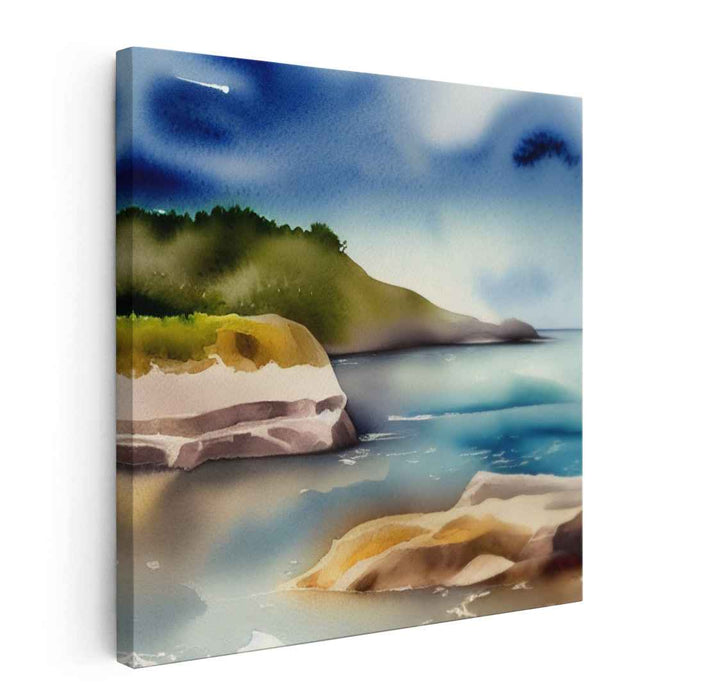 Whispering Garden Meadows: Impressionist-Inspired Watercolor Landscape