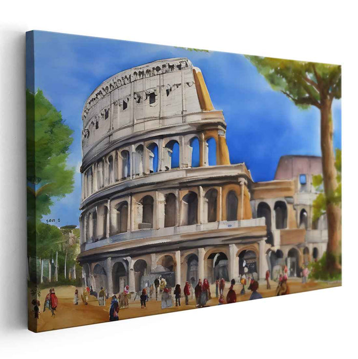 Watercolor Colosseum #120