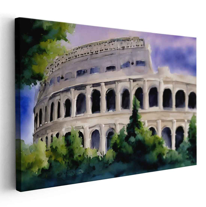 Watercolor Evening Serenity: Watercolor Evening Serenity