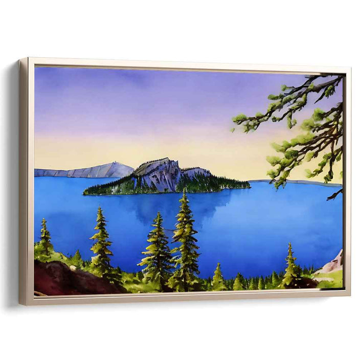 Dawn's Tranquil Isle: Serene Island Landscape at Dawn