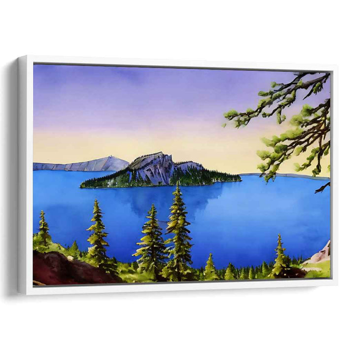 Dawn's Tranquil Isle: Serene Island Landscape at Dawn