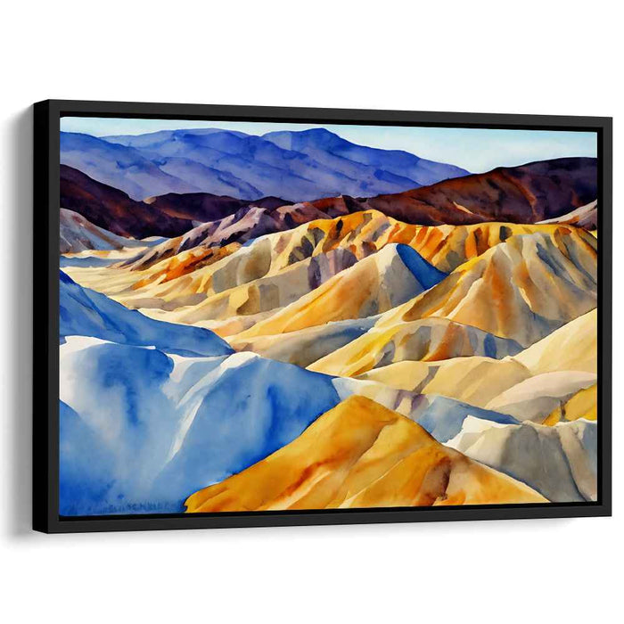 Desert Mirage Watercolors: Watercolor Panorama of Arid Majesty