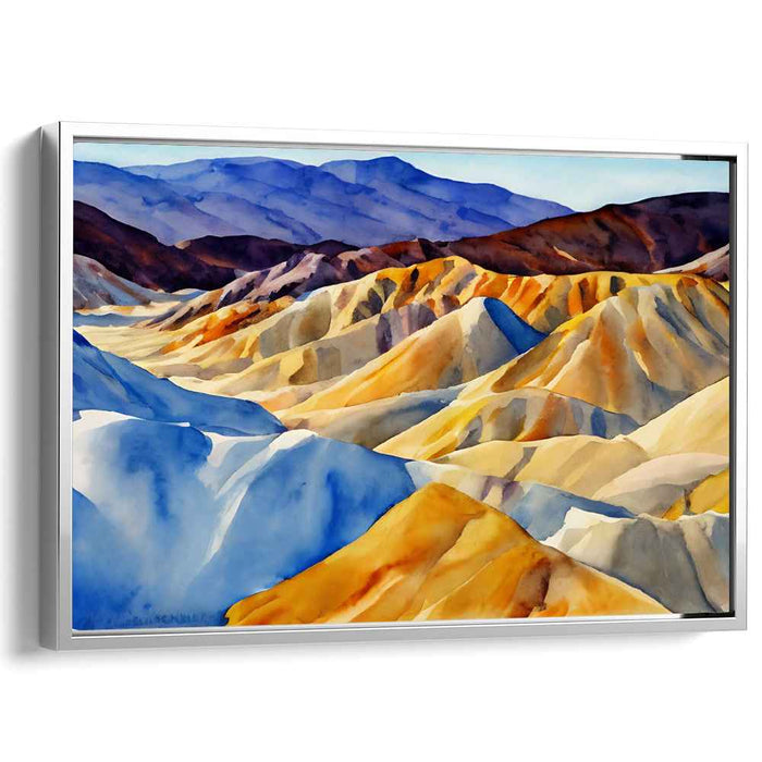 Desert Mirage Watercolors: Watercolor Panorama of Arid Majesty