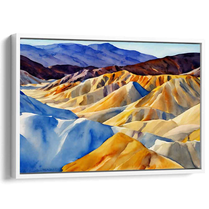 Desert Mirage Watercolors: Watercolor Panorama of Arid Majesty