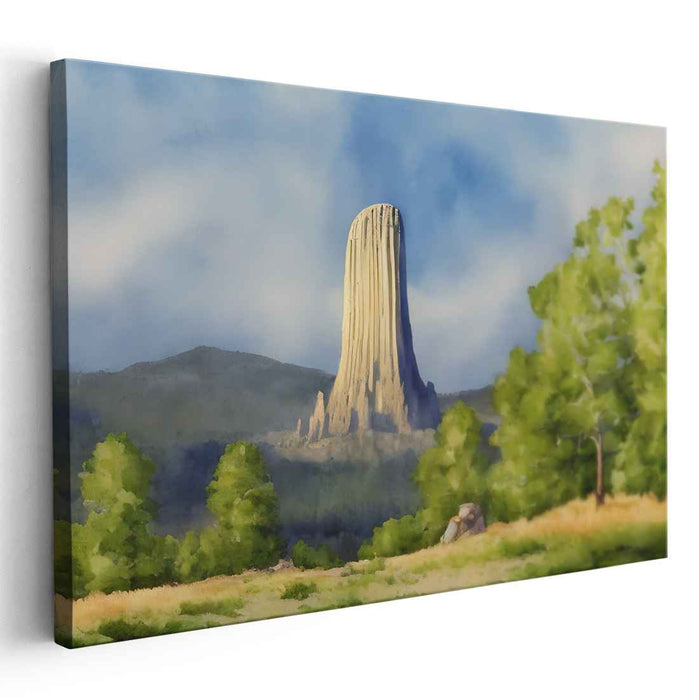Watercolor Devils Tower #102
