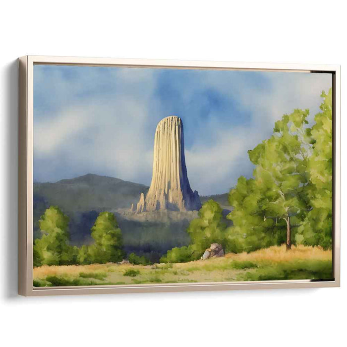 Watercolor Devils Tower #102