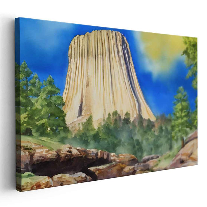 Watercolor Devils Tower #106