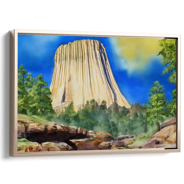 Watercolor Devils Tower #106