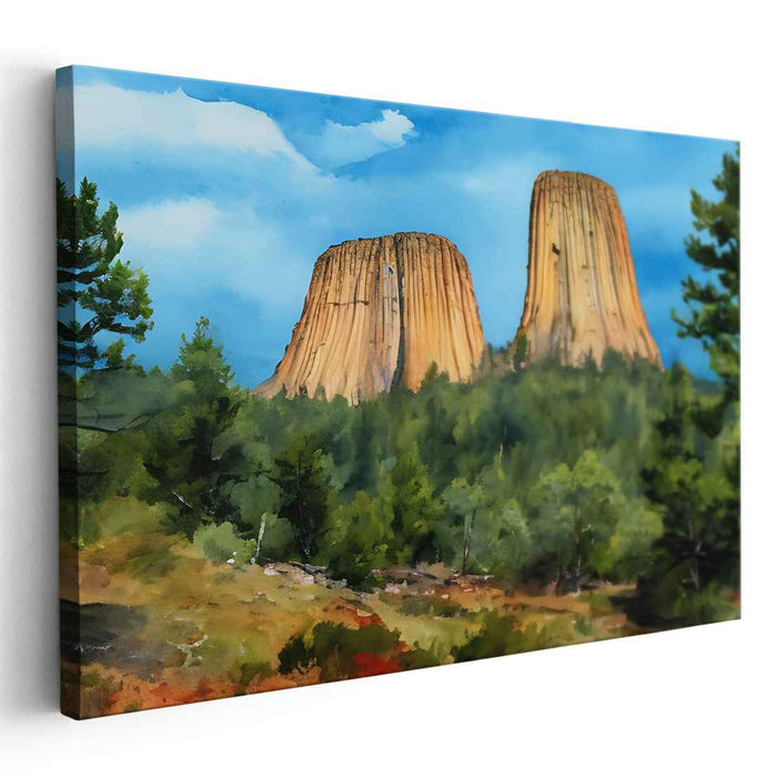 Watercolor Devils Tower #108