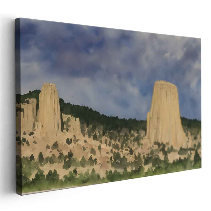Watercolor Devils Tower #110