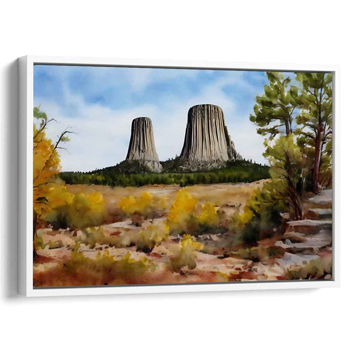 Ethereal Enchantment Woods: Serene Wilderness Landscape Canvas Art