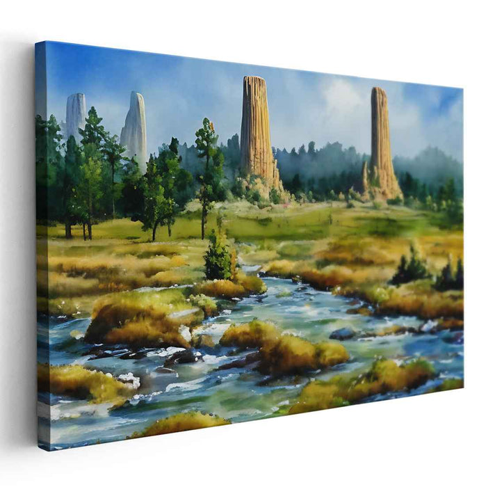 Watercolor Devils Tower #119