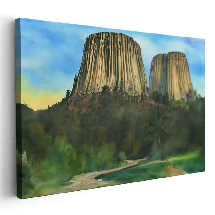Watercolor Devils Tower #120