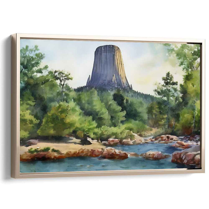 Watercolor Devils Tower #126