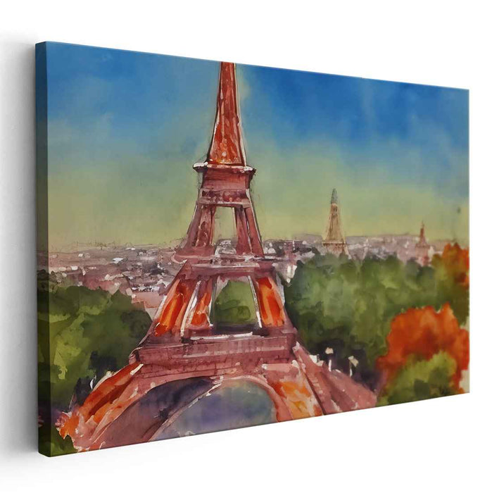 Watercolor Eiffel Tower #105