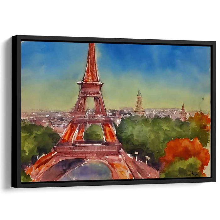 Watercolor Eiffel Tower #105