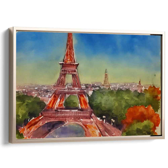 Watercolor Eiffel Tower #105