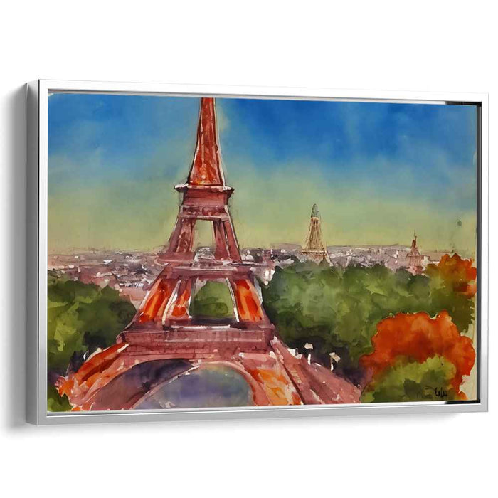 Watercolor Eiffel Tower #105