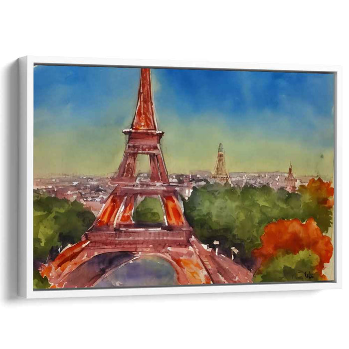 Watercolor Eiffel Tower #105
