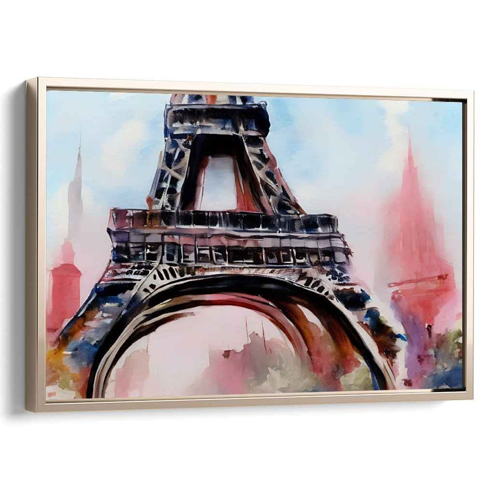 Aquarelle Eiffel Dance Mirage: Watercolor Dream of the Eiffel Tower
