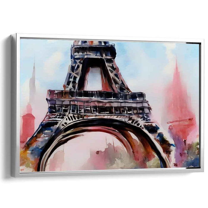 Aquarelle Eiffel Dance Mirage: Watercolor Dream of the Eiffel Tower