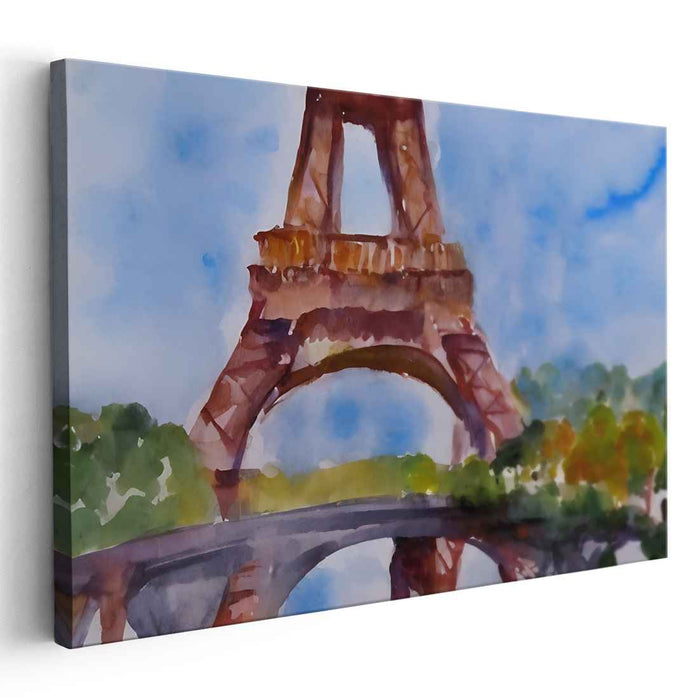 Watercolor Eiffel Tower #114