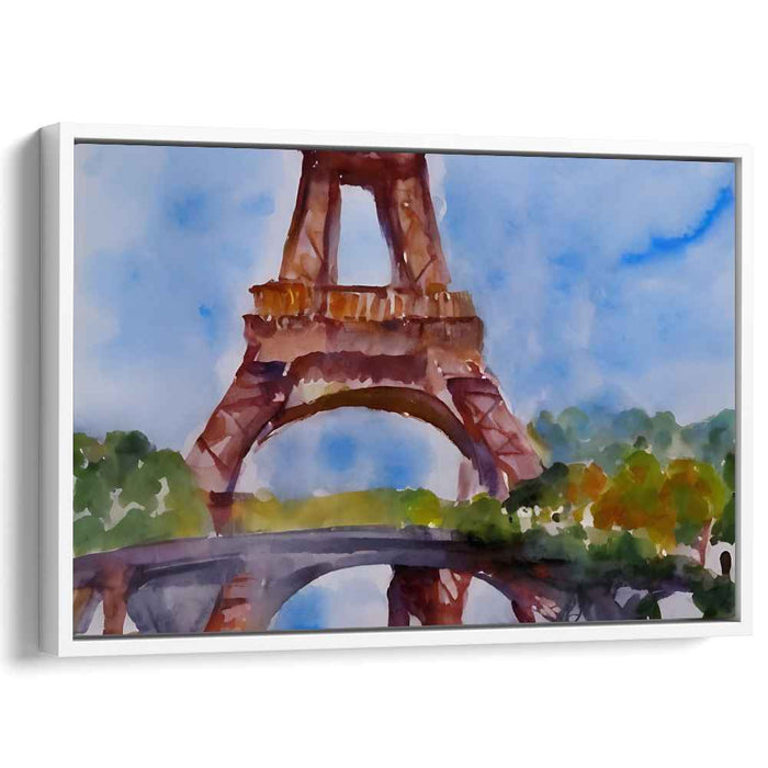 Watercolor Eiffel Tower #114