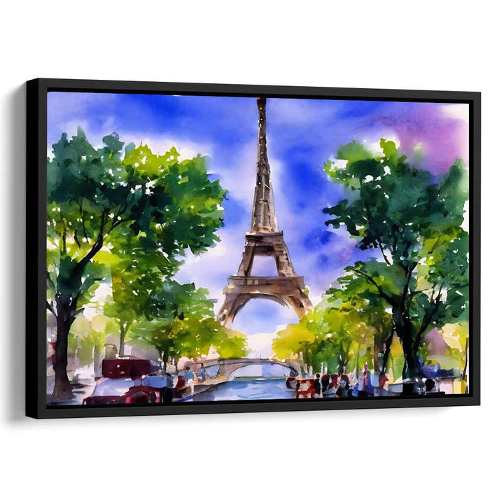 Eiffel Elegance Painting: Watercolor of the Eiffel Tower
