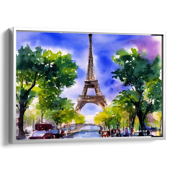 Eiffel Elegance Painting: Watercolor of the Eiffel Tower