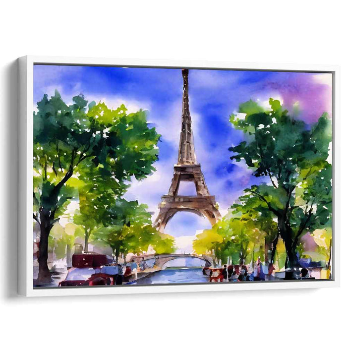 Eiffel Elegance Painting: Watercolor of the Eiffel Tower