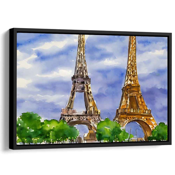 Watercolor Eiffel Tower #124