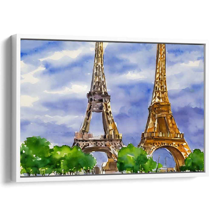 Watercolor Eiffel Tower #124