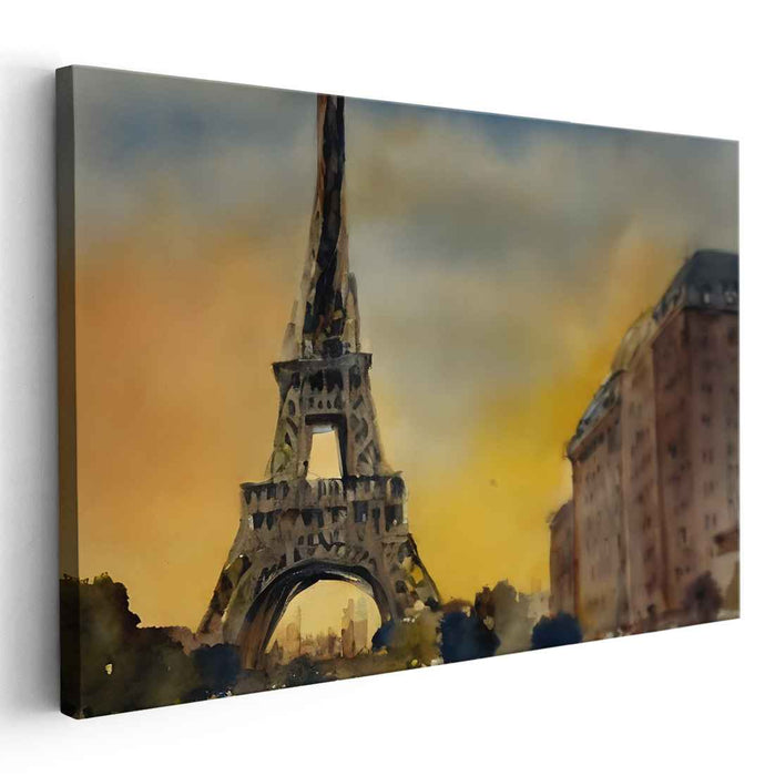 Watercolor Eiffel Tower #138