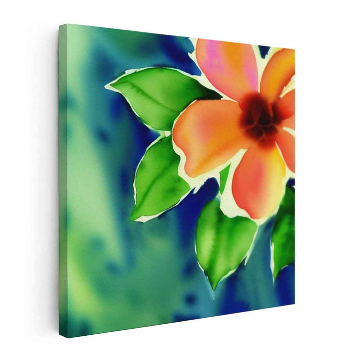 Bloom Cascade Dream: Watercolor Floral Canvas Art Print