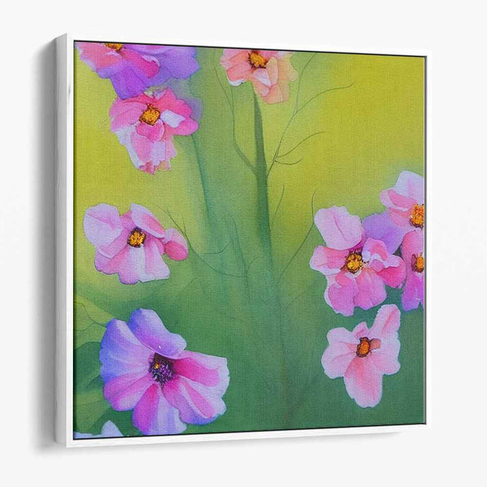 Aquarelle Blossom Study: Watercolor Floral Canvas Art Print