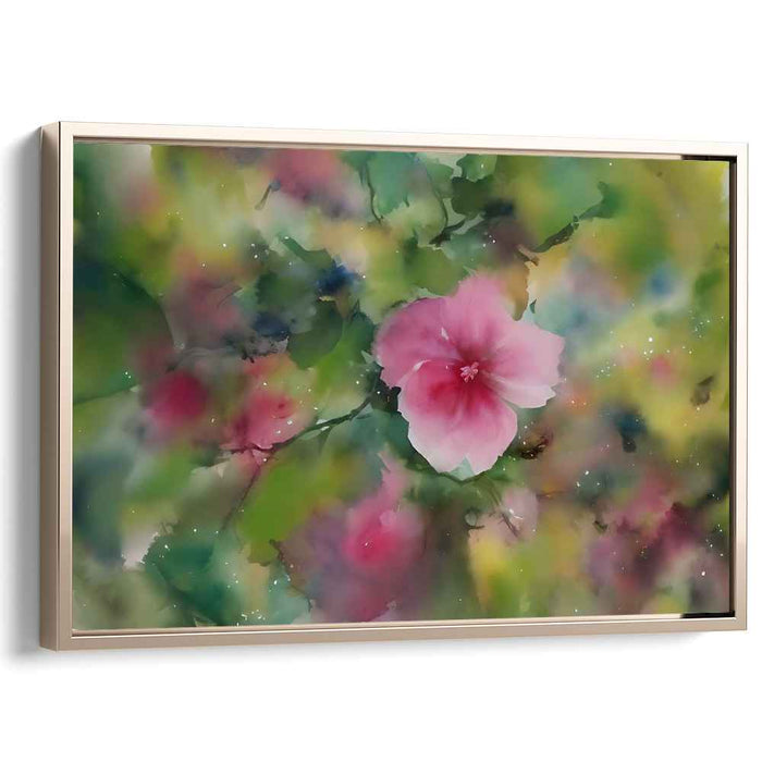Blooming Petal Symphony: Serene Watercolor Floral Art