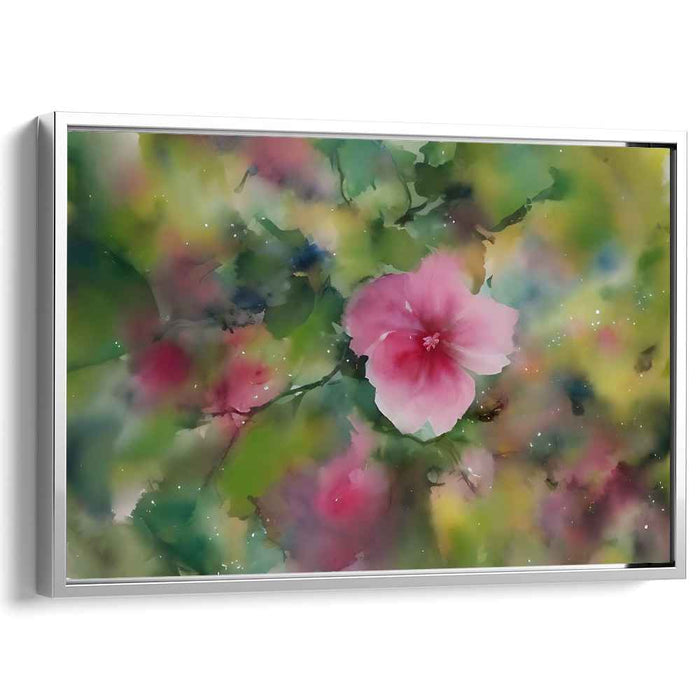 Blooming Petal Symphony: Serene Watercolor Floral Art