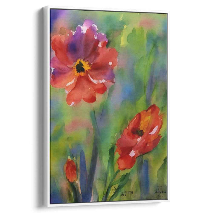 Garden Blossoms: Vibrant Watercolor Floral Art Print