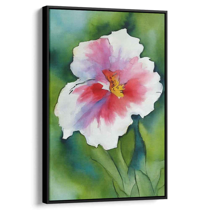 Blooms On Paper Petals: Watercolor Flower Canvas Art Print