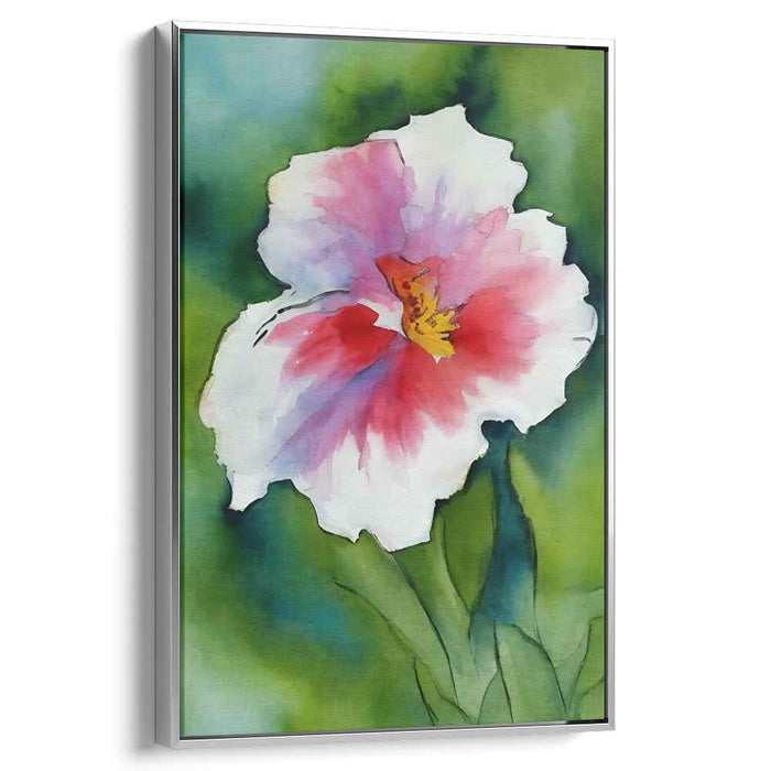 Blooms On Paper Petals: Watercolor Flower Canvas Art Print