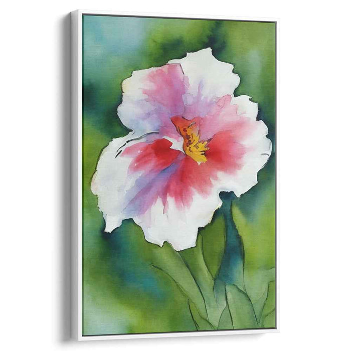 Blooms On Paper Petals: Watercolor Flower Canvas Art Print