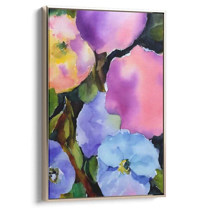 Pastel Water's Reflection: A Watercolor Dream Canvas Art Print