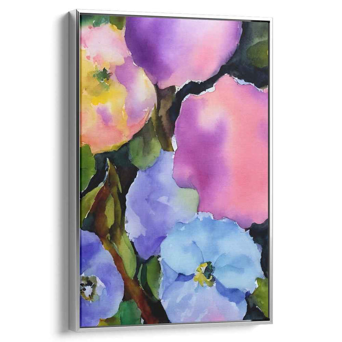 Pastel Water's Reflection: A Watercolor Dream Canvas Art Print