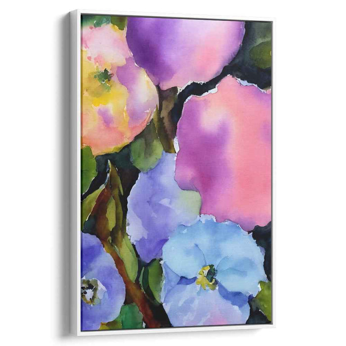 Pastel Water's Reflection: A Watercolor Dream Canvas Art Print
