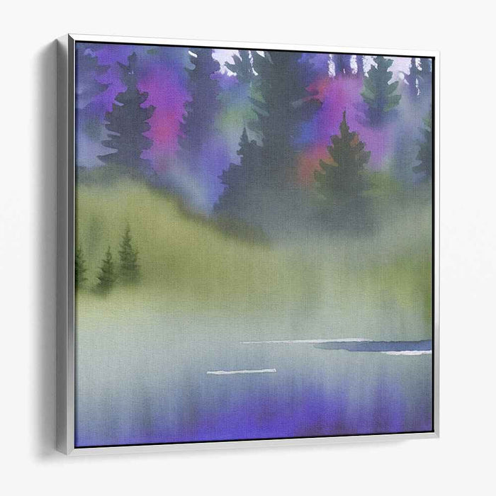 Aqueous Dreams: Ethereal Watercolor Landscape Art Print