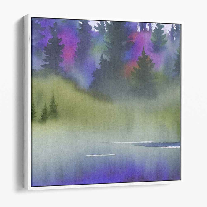 Aqueous Dreams: Ethereal Watercolor Landscape Art Print
