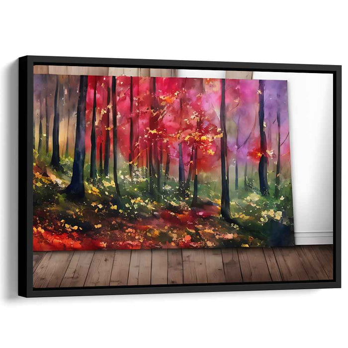 Colorful Brushstrokes Story: Vivid Impressionist Canvas Art Print